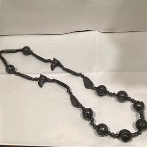 Oaxaca Black clay Beaded Necklace